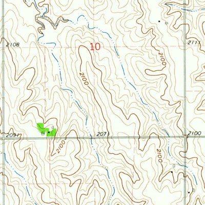 United States Geological Survey Poole NE, NE (1962, 24000-Scale) digital map