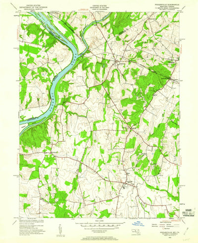 United States Geological Survey Poolesville, MD-VA (1952, 24000-Scale) digital map
