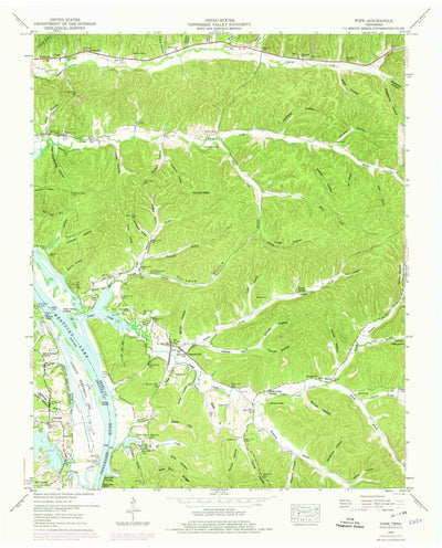 United States Geological Survey Pope, TN (1949, 24000-Scale) digital map