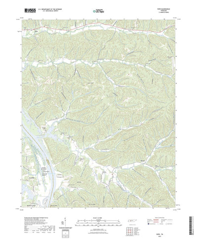 United States Geological Survey Pope, TN (2022, 24000-Scale) digital map