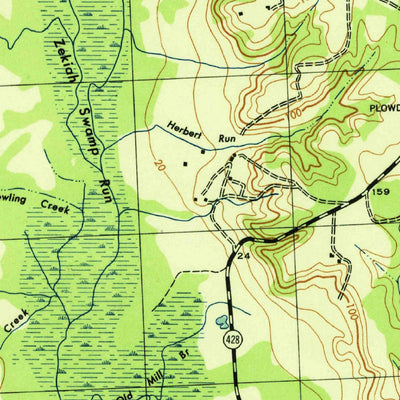 United States Geological Survey Popes Creek, MD (1943, 31680-Scale) digital map