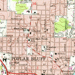 United States Geological Survey Poplar Bluff, MO (1966, 24000-Scale) digital map