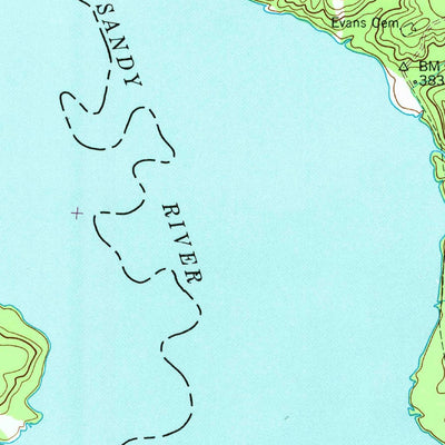 United States Geological Survey Poplar Creek, TN (1949, 24000-Scale) digital map