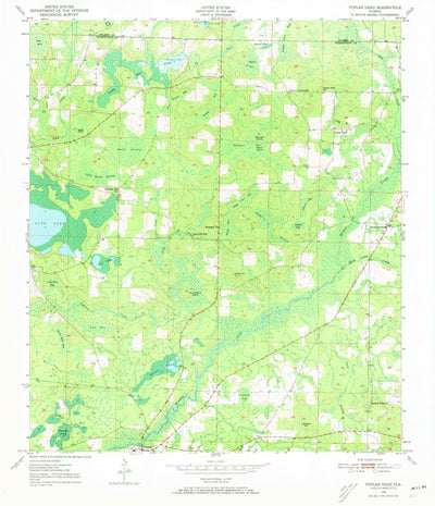 United States Geological Survey Poplar Head, FL (1950, 24000-Scale) digital map