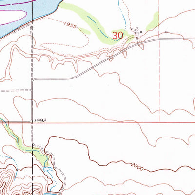 United States Geological Survey Poplar, MT (1972, 24000-Scale) digital map