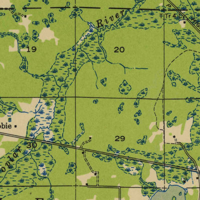 United States Geological Survey Poplar, WI-MN (1949, 48000-Scale) digital map