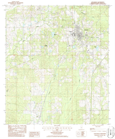 United States Geological Survey Poplarville, MS (1986, 24000-Scale) digital map