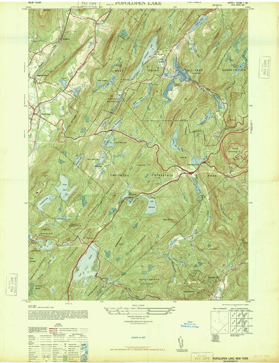 United States Geological Survey Popolopen Lake, NY (1946, 24000-Scale) digital map