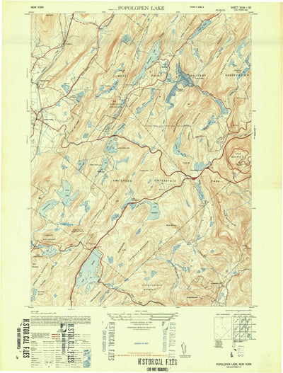 United States Geological Survey Popolopen Lake, NY (1947, 24000-Scale) digital map