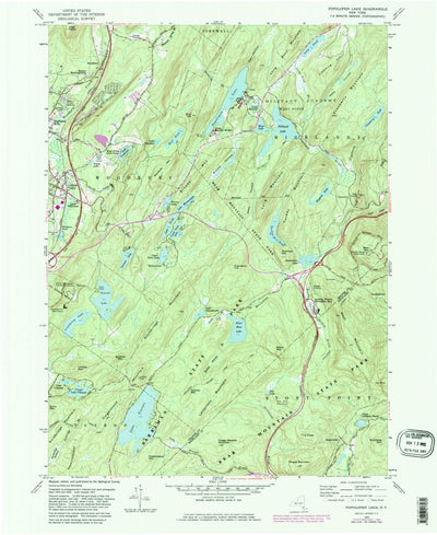 United States Geological Survey Popolopen Lake, NY (1957, 24000-Scale) digital map