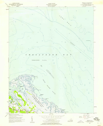 United States Geological Survey Poquoson East, VA (1955, 24000-Scale) digital map