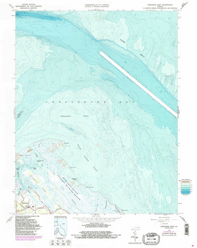 United States Geological Survey Poquoson East, VA (1964, 24000-Scale) digital map