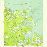 United States Geological Survey Poquoson West, VA (1944, 24000-Scale) digital map