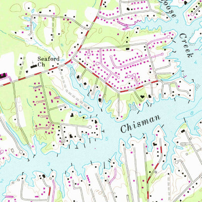 United States Geological Survey Poquoson West, VA (1965, 24000-Scale) digital map