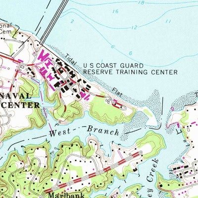 United States Geological Survey Poquoson West, VA (1965, 24000-Scale) digital map