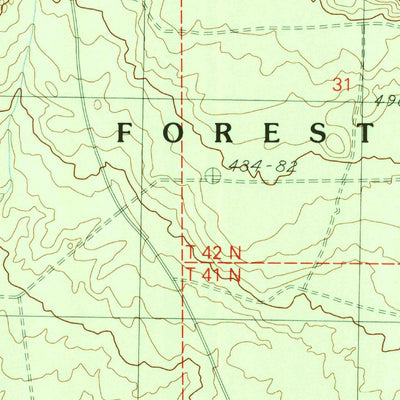 United States Geological Survey Porcupine Butte, CA (1990, 24000-Scale) digital map