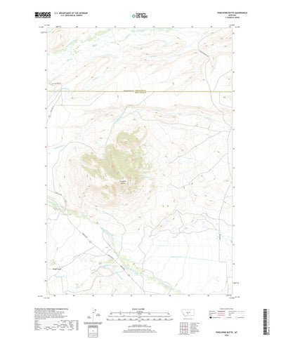 United States Geological Survey Porcupine Butte, MT (2020, 24000-Scale) digital map