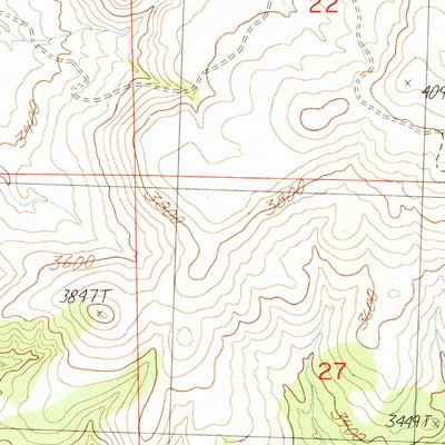 United States Geological Survey Porcupine Butte, OR (1988, 24000-Scale) digital map