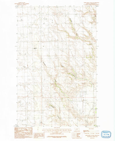 United States Geological Survey Porcupine Coulee, MT (1984, 24000-Scale) digital map