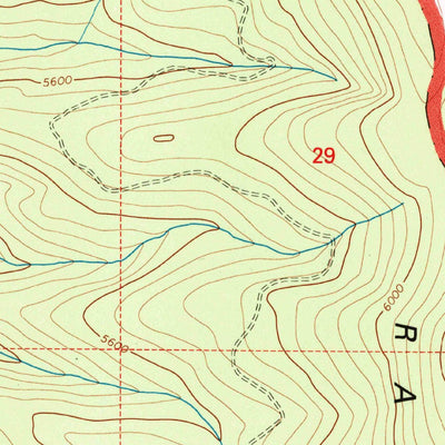 United States Geological Survey Porcupine Creek, MT (1994, 24000-Scale) digital map