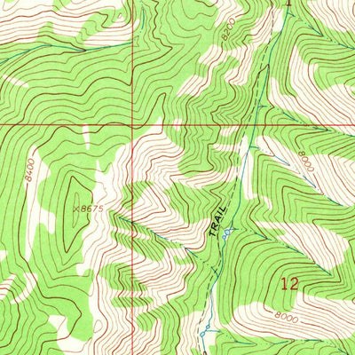 United States Geological Survey Porcupine Creek, WY (1967, 24000-Scale) digital map