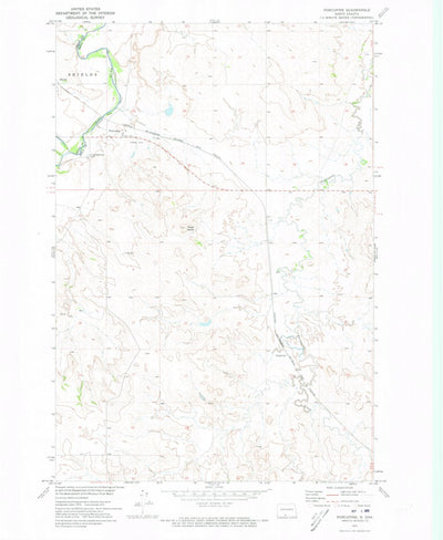 United States Geological Survey Porcupine, ND (1971, 24000-Scale) digital map