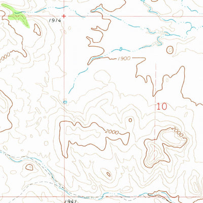 United States Geological Survey Porcupine, ND (1971, 24000-Scale) digital map