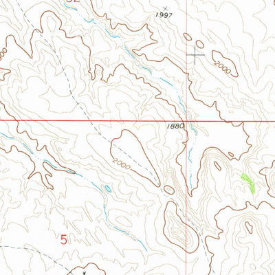 United States Geological Survey Porcupine, ND (1971, 24000-Scale) digital map