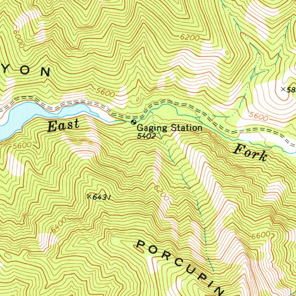 Porcupine Reservoir, UT (1969, 24000-Scale) Map by United States ...
