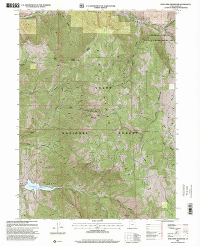 United States Geological Survey Porcupine Reservoir, UT (1998, 24000-Scale) digital map
