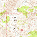 United States Geological Survey Porcupine Ridge, UT-WY (1968, 24000-Scale) digital map
