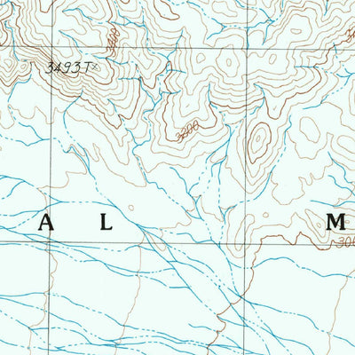 United States Geological Survey Porcupine Wash, CA (1986, 24000-Scale) digital map