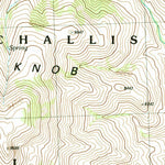United States Geological Survey Porphyry Peak, ID (1991, 24000-Scale) digital map