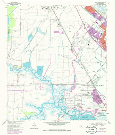 United States Geological Survey Port Acres, TX (1962, 24000-Scale) digital map