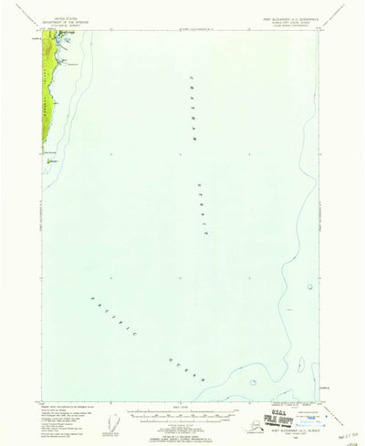 United States Geological Survey Port Alexander A-2, AK (1948, 63360-Scale) digital map