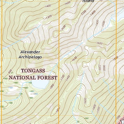 United States Geological Survey Port Alexander A-3 NE, AK (2021, 25000-Scale) digital map
