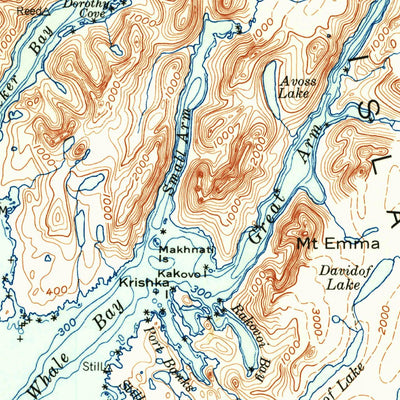 United States Geological Survey Port Alexander, AK (1952, 250000-Scale) digital map