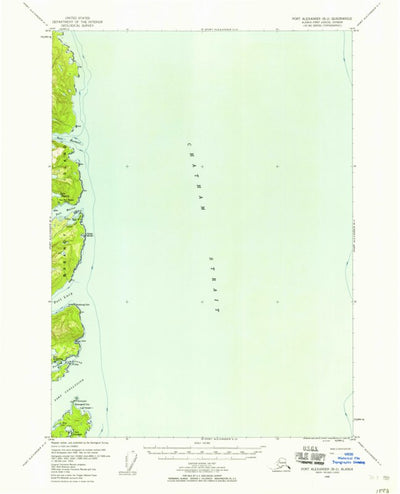 United States Geological Survey Port Alexander B-2, AK (1948, 63360-Scale) digital map