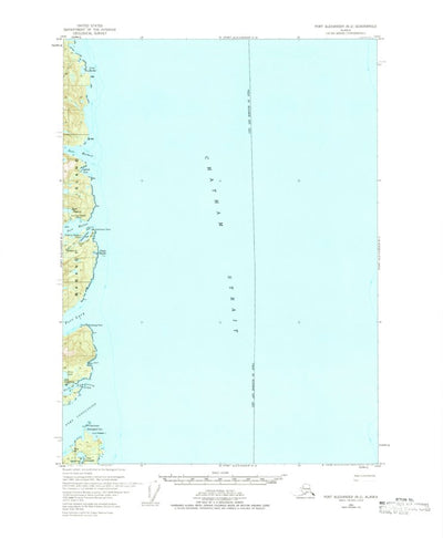 United States Geological Survey Port Alexander B-2, AK (1951, 63360-Scale) digital map