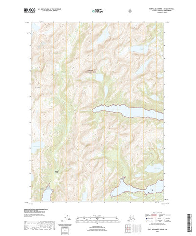 United States Geological Survey Port Alexander B-3 NE, AK (2021, 25000-Scale) digital map