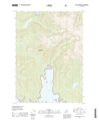 United States Geological Survey Port Alexander C-1 SE, AK (2021, 25000-Scale) digital map
