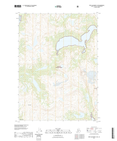 United States Geological Survey Port Alexander C-3 NE, AK (2021, 25000-Scale) digital map