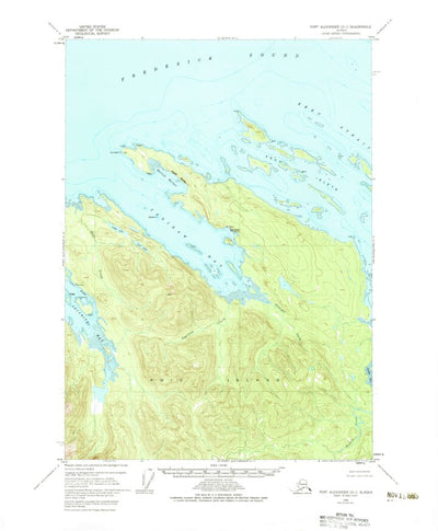 United States Geological Survey Port Alexander D-1, AK (1948, 63360-Scale) digital map