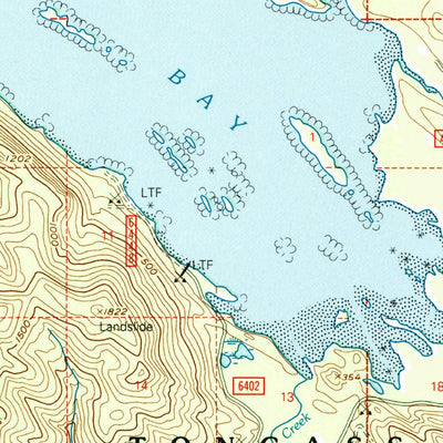 United States Geological Survey Port Alexander D-1, AK (1997, 63360-Scale) digital map