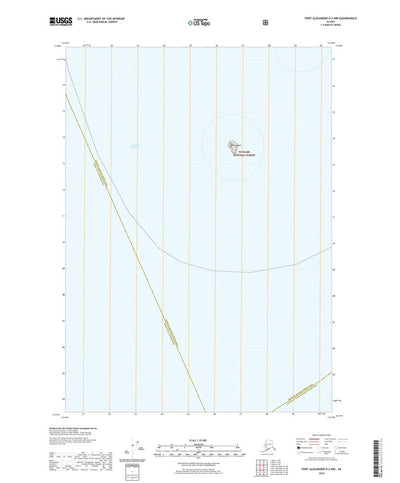 United States Geological Survey Port Alexander D-2 NW, AK (2020, 25000-Scale) digital map