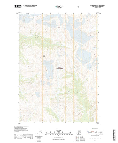 United States Geological Survey Port Alexander D-3 NW, AK (2021, 25000-Scale) digital map