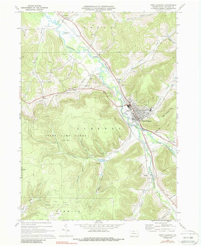 United States Geological Survey Port Allegany, PA (1969, 24000-Scale) digital map