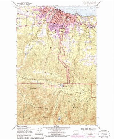 United States Geological Survey Port Angeles, WA (1961, 24000-Scale) digital map