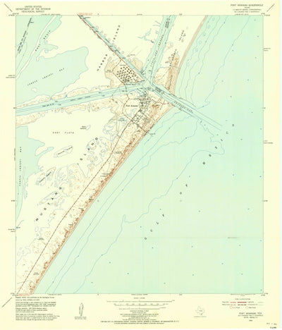 United States Geological Survey Port Aransas, TX (1954, 24000-Scale) digital map