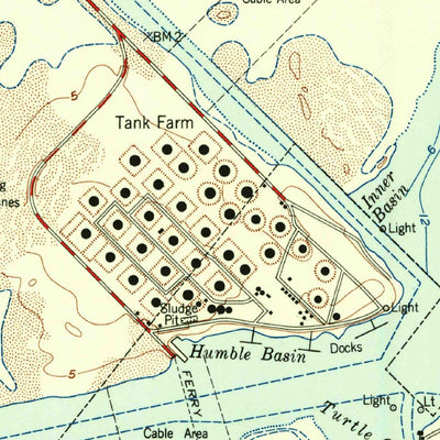 United States Geological Survey Port Aransas, TX (1954, 24000-Scale) digital map